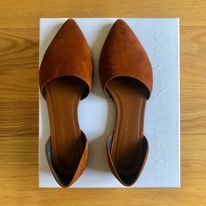 Jenni Kayne Suede D’Orsay Flats - Saddle